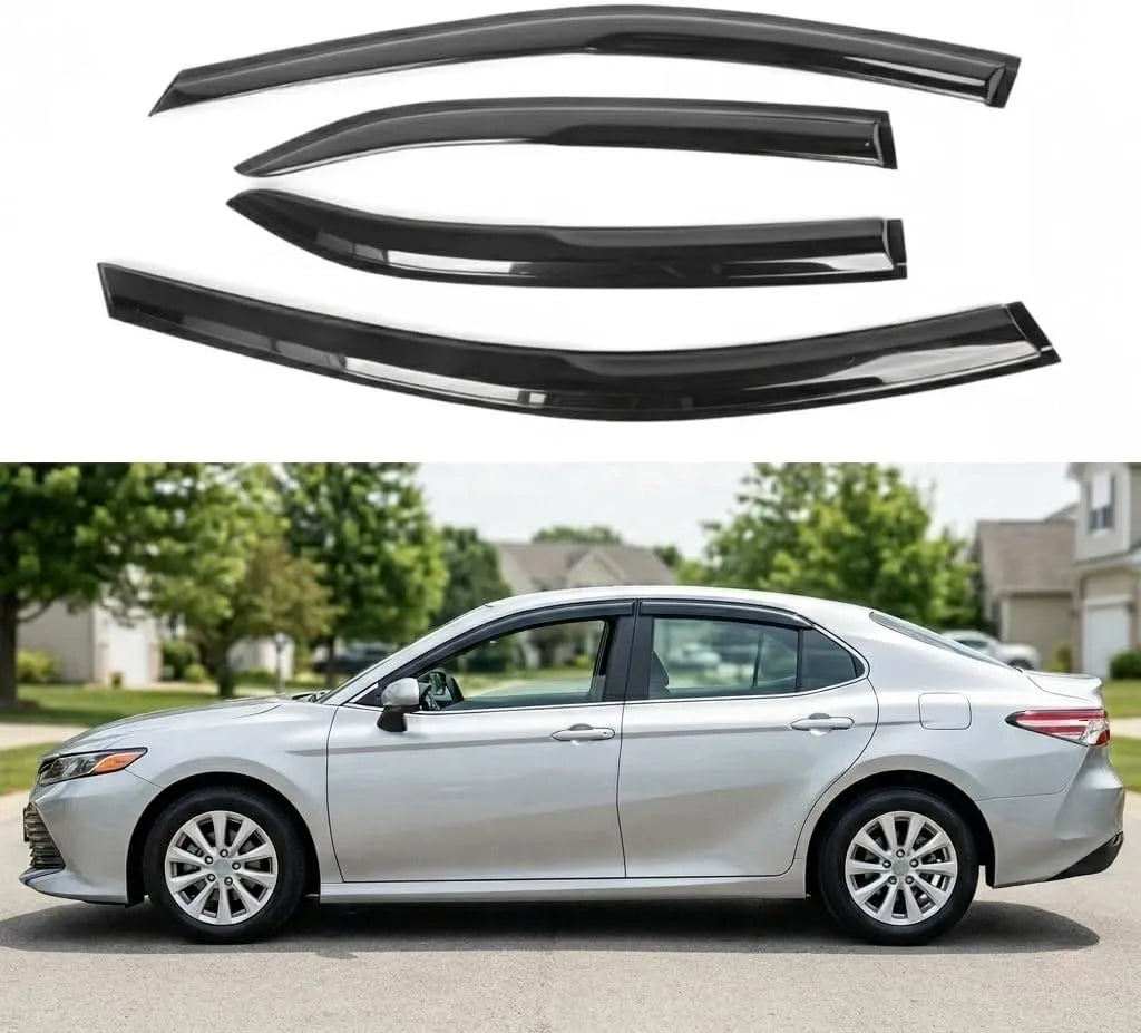 4pcs smoke window visor rain guards for 2018-2024 Toyota Camry side windows