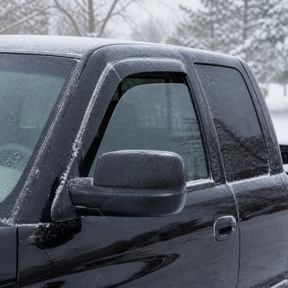 1994-2001 Dodge Ram Quad Cab smoke in-channel window vent deflectors side view
