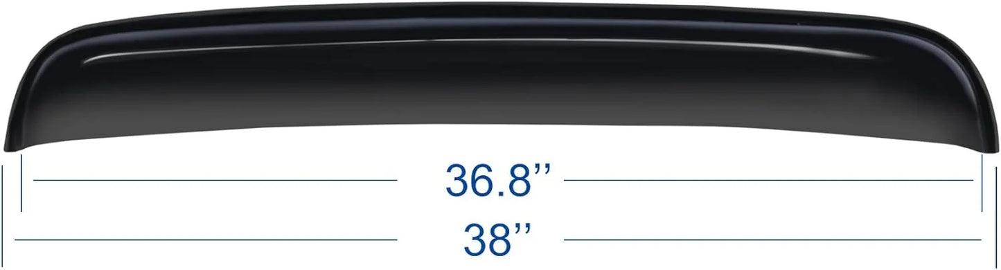 38 inch universal sunroof wind deflector size chart with 36.8 inch body length
