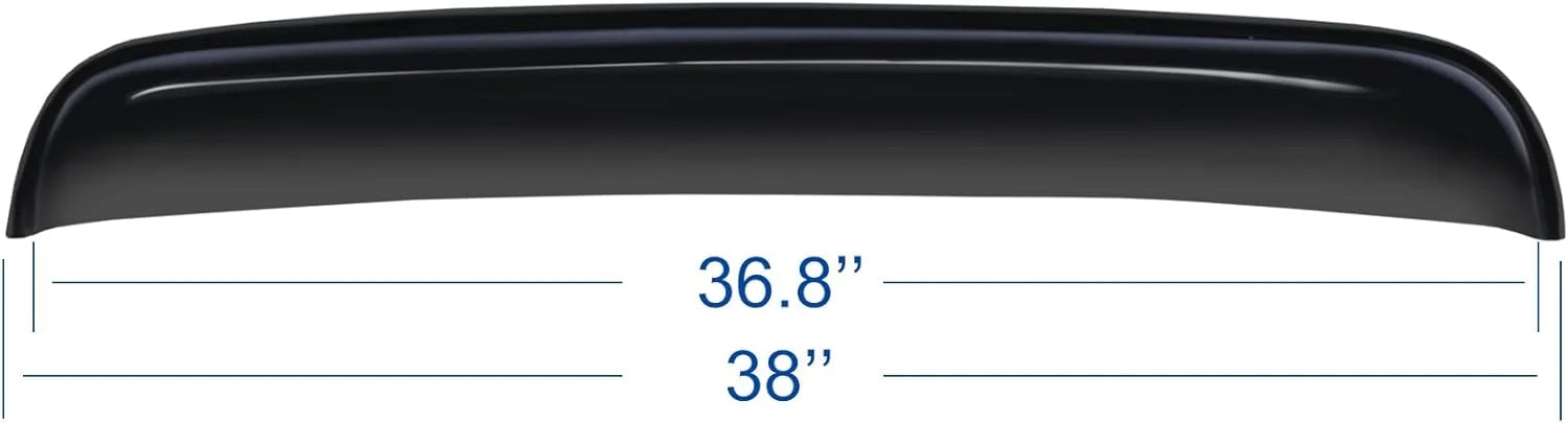 38 inch universal sunroof wind deflector size chart with 36.8 inch body length