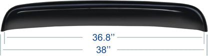 38 inch universal sunroof wind deflector size chart with 36.8 inch body length